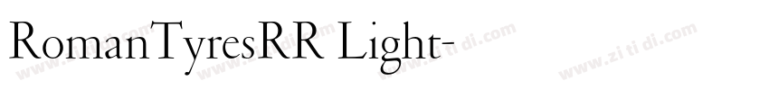 RomanTyresRR Light字体转换